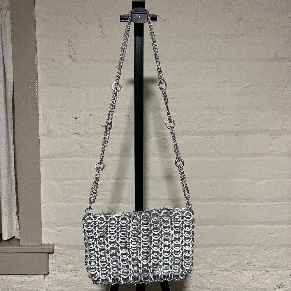 Vintage Walborg Silver Chainlink Bag